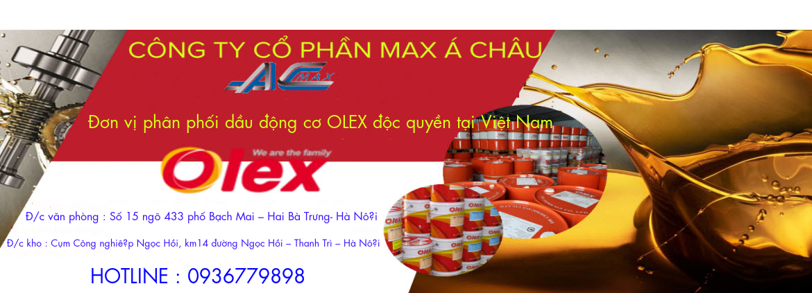 Đại lý dầu nhờn olex tại Việt Nam